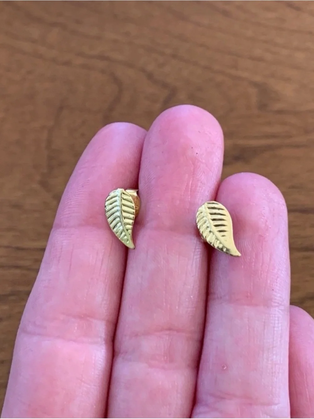 Gold Leaf Stud Earrings - Kid’s/Women’s Jewelry